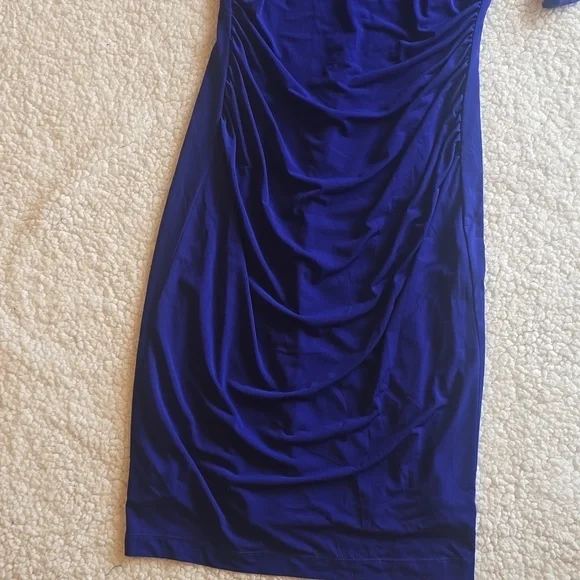 Vince Camuto Midi dress cob cobalt purple women’s size 8 - Picture 8 of 15
